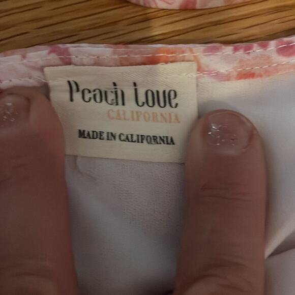 Peach love California floral bodysuit size large - Picture 6 of 8